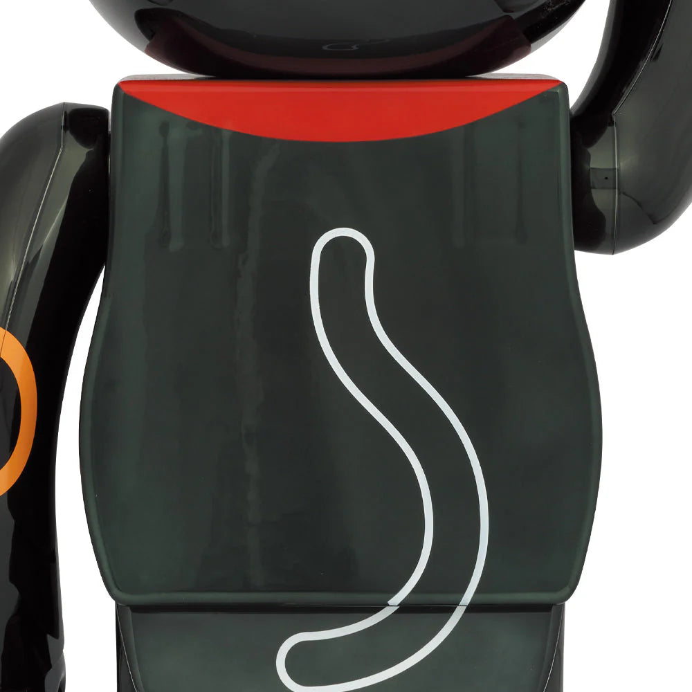 BE@RBRICK MANEKINEKO BLACK PLATED LUMINOUS 1000%