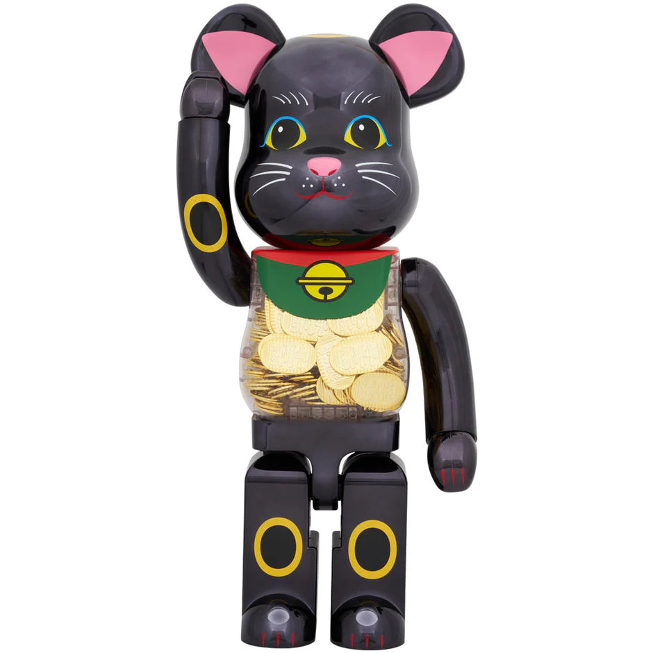BE@RBRICK MANEKINEKO KOBAN TEN MILLION RYO BLACK PLATED 1000%