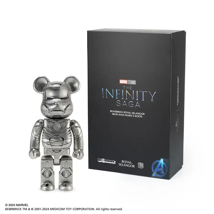 Be@rbrick Royal Selangor Special Edition Iron Man Mark II 400%