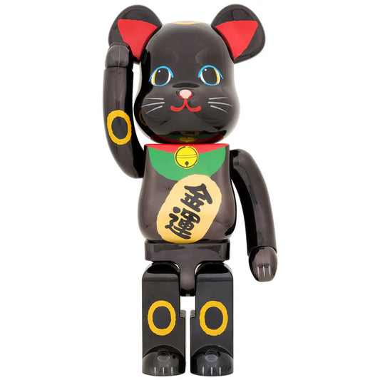 BE@RBRICK MANEKINEKO GOLD FORTUNE BLACK PLATING 1000％