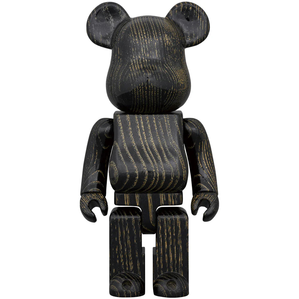 BE@RBRICK Karimoku Uzukuri finish Black Gold 400%