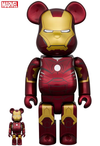 BE@RBRICK IRON MAN MARK III 100% & 400%
